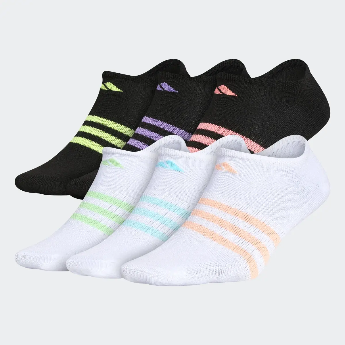 Adidas Superlite No-Show Socks 6 Pairs. 2