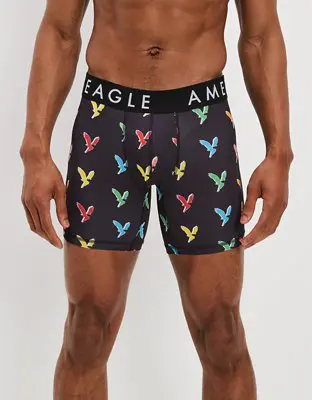 American Eagle O Colorful Eagles 6" Flex Boxer Brief. 1 American Eagle O Colorful Eagles 6" Flex Boxer Brief. 1