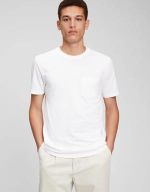 Organic Cotton Pocket T-Shirt white