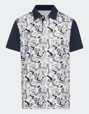 Camo-Printed Golf Polo Shirt