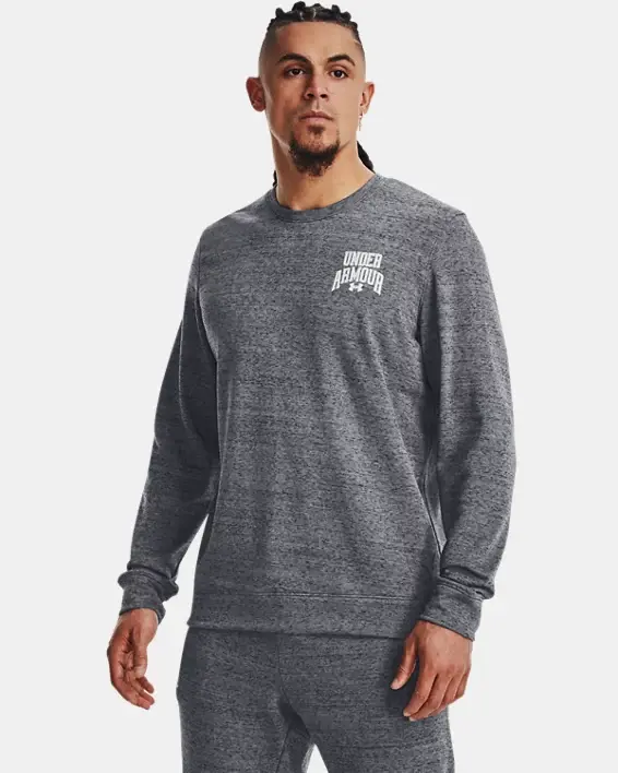 Under Armour Men's UA Rival Terry Graphic Crew. 2