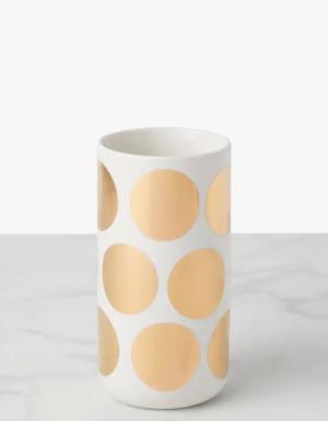 On The Dot Tall Gold Dot Vase