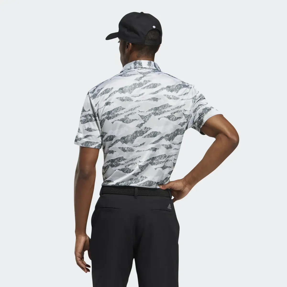 Adidas Horizon-Print Golf Polo Shirt. 3