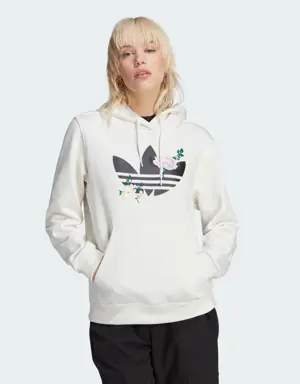 Flower Embroidery Hoodie