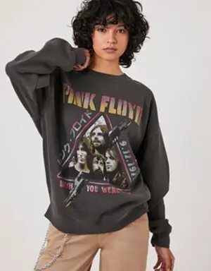 Forever 21 Pink Floyd Graphic Pullover Charcoal/Multi