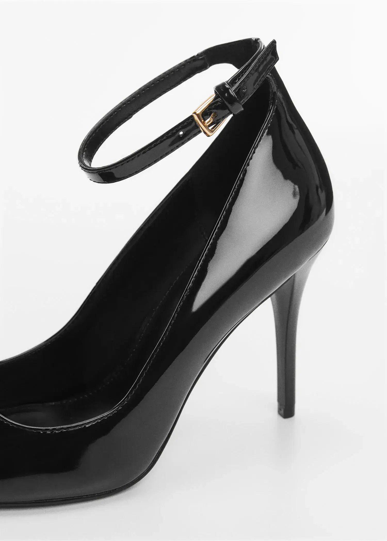 Mango Patent leather-effect heeled shoes. 3