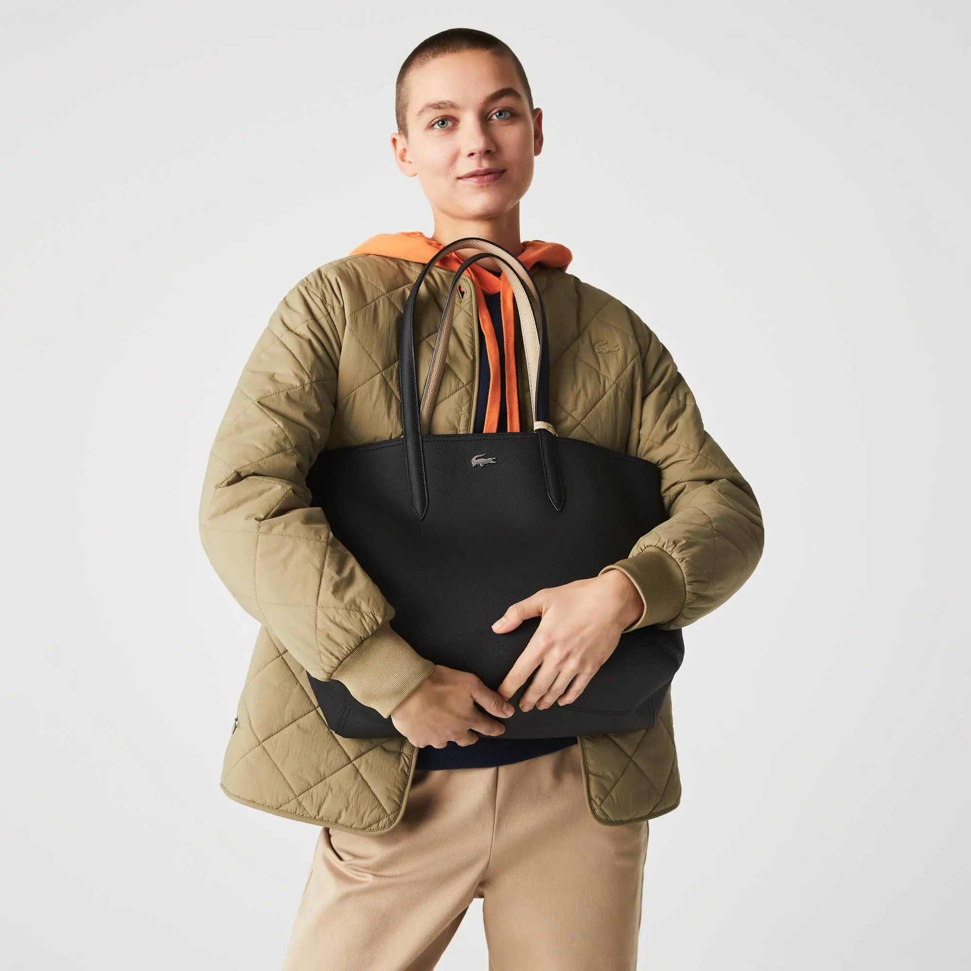 Lacoste Zweifarbige Damen-Tote-Bag ANNA zum Wenden. 1 Lacoste Zweifarbige Damen-Tote-Bag ANNA zum Wenden. 1