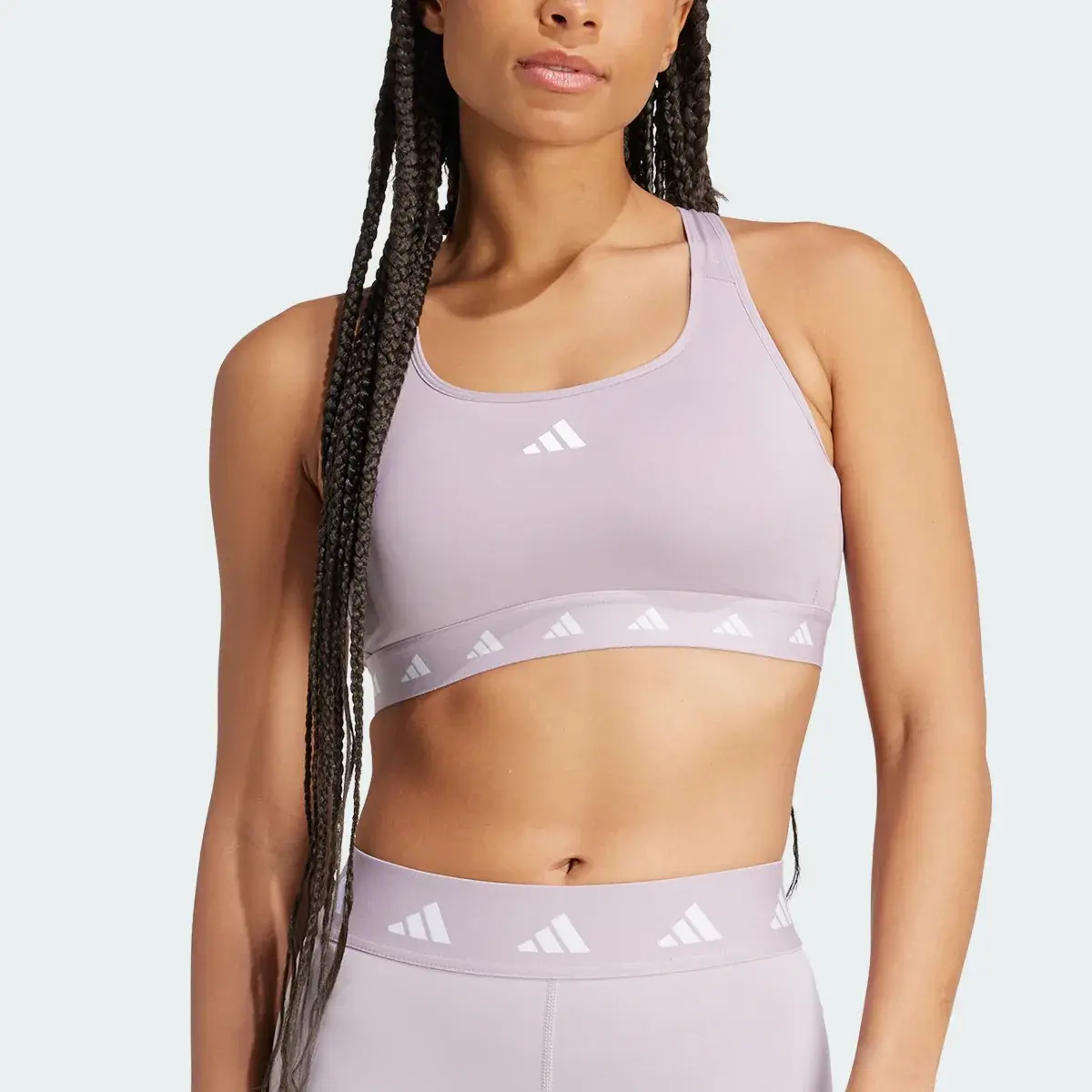 Adidas Reggiseno sportivo Powerreact Training Medium-Support Techfit. 1