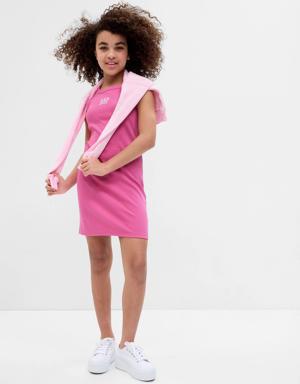 &#215 Barbie&#153 Kids Arch Logo Rib Tank Dress pink
