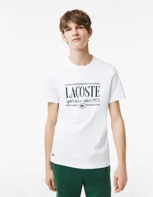 Lacoste Camiseta de hombre Lacoste regular fit en tejido de punto