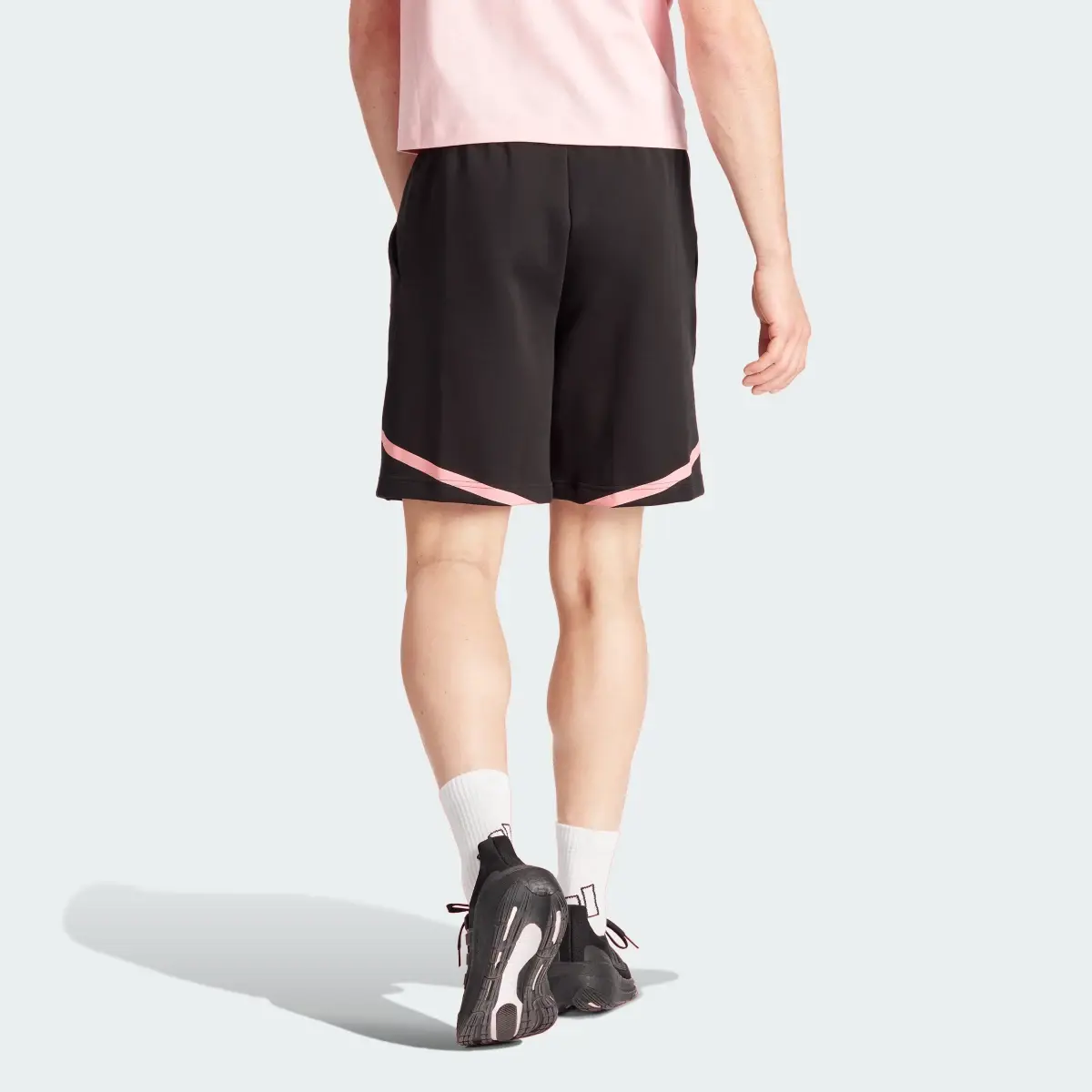 Adidas Inter Miami CF Designed for Gameday Travel Shorts. 3
