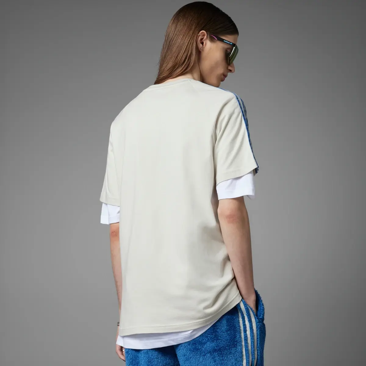Adidas Indigo Herz Fur T-Shirt. 2