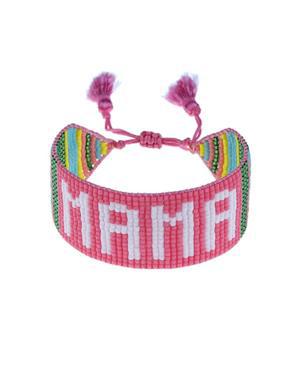 HART White and Gold MAMA Bracelet pink