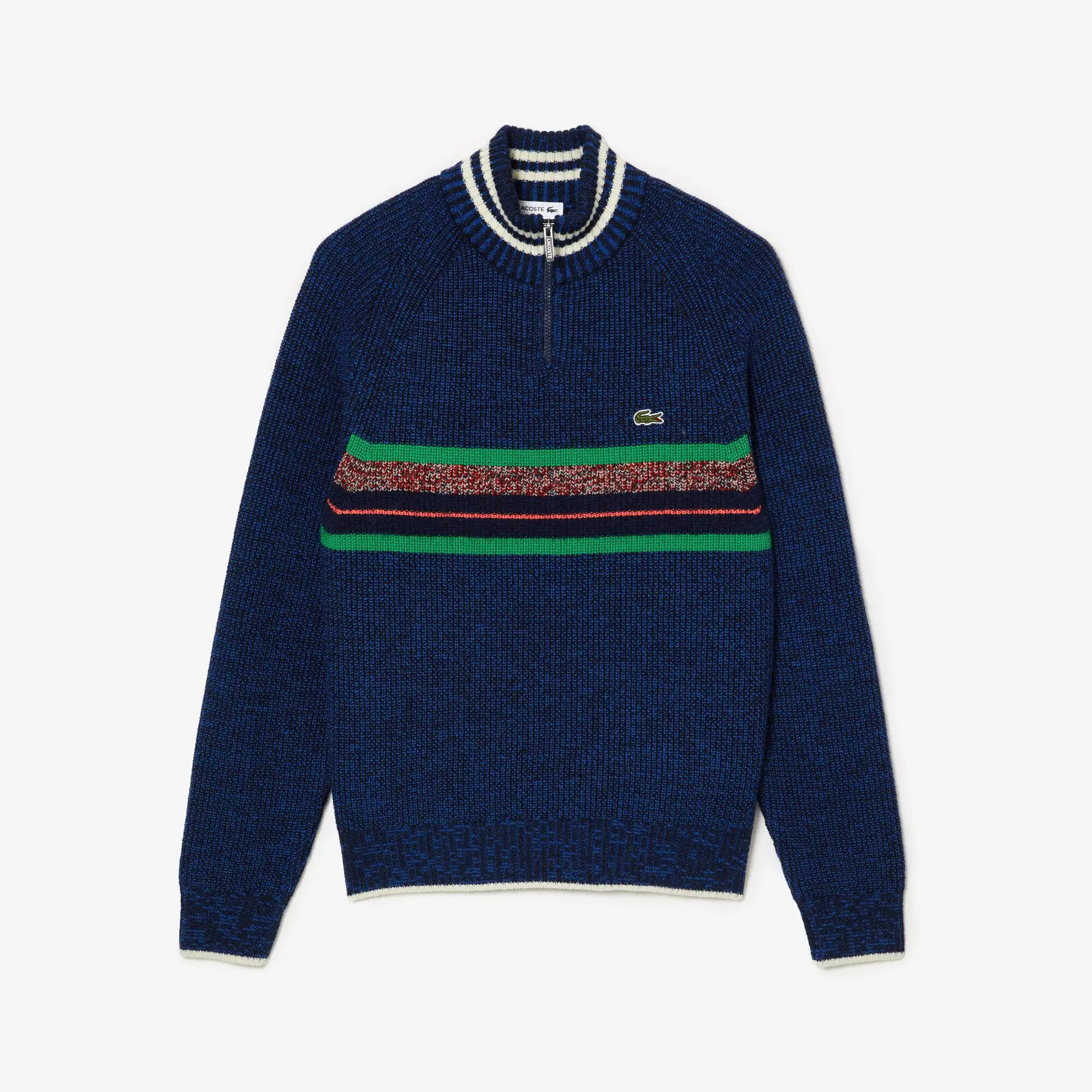 Lacoste French Made High Neck Wool Sweater. 2