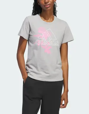 Adidas Outline Rose Graphic Tee