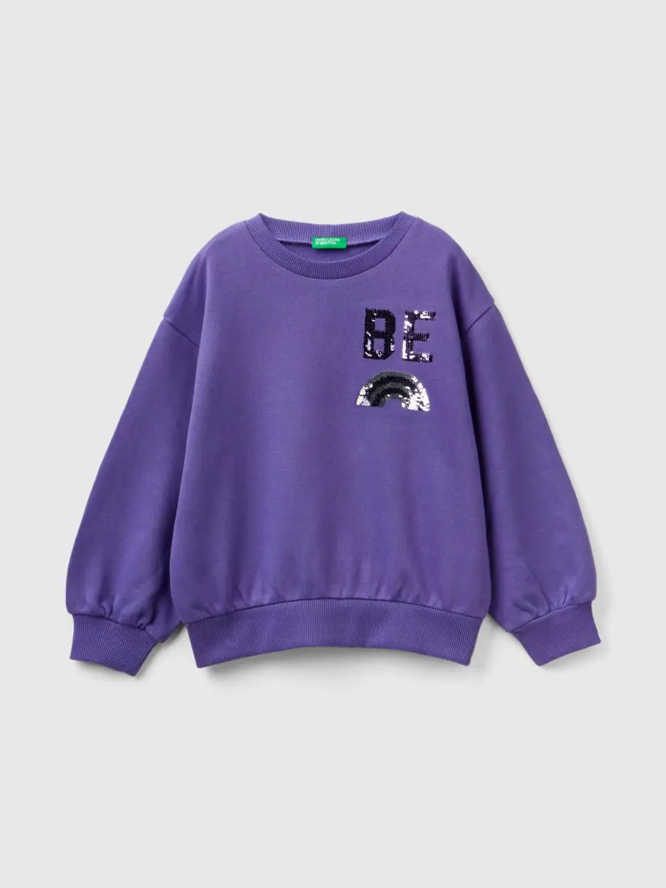 Benetton sweatshirt with reversible sequins. 1