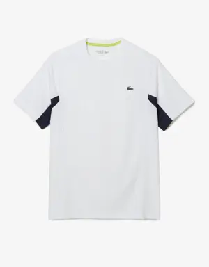 Camiseta de hombre Lacoste SPORT Tennis en piqué ultra-dry con diseño color block