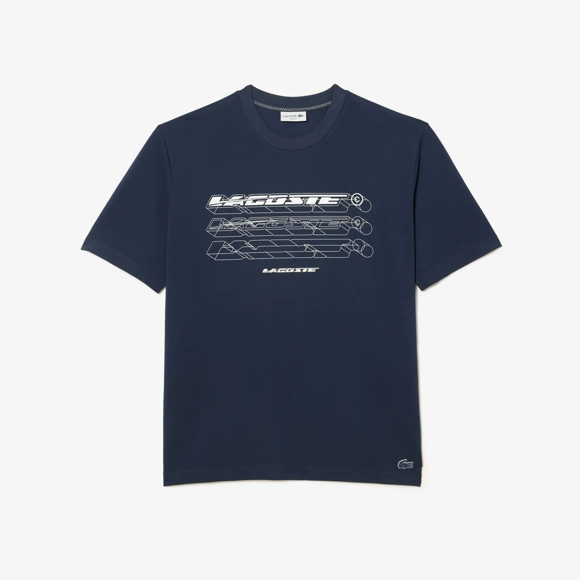 Lacoste Men’s Lacoste Loose Fit Organic Cotton Piqué T-shirt. 2