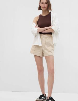 Bungee Pull-On Shorts beige