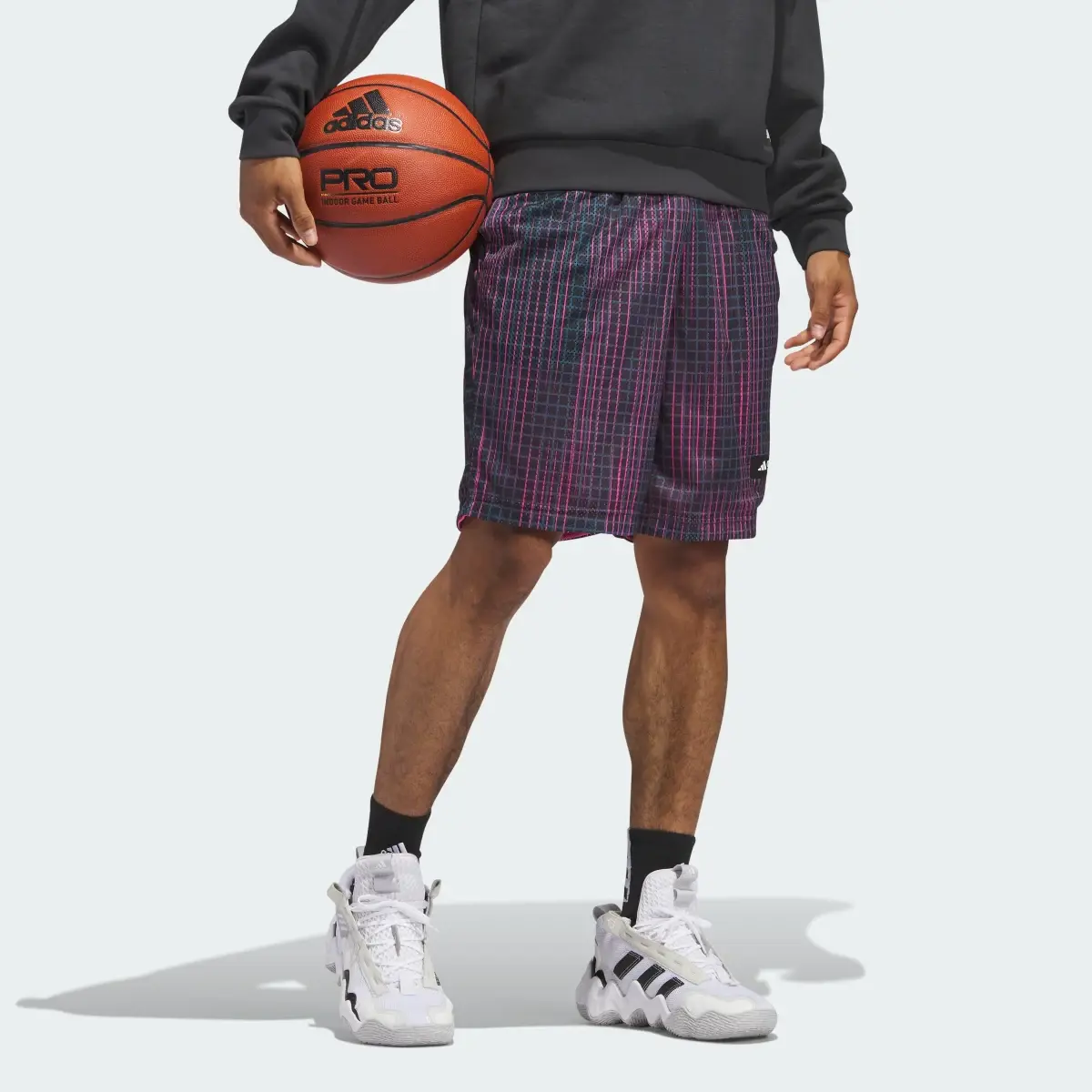 Adidas Legends Metaverse Allover Print Shorts. 3