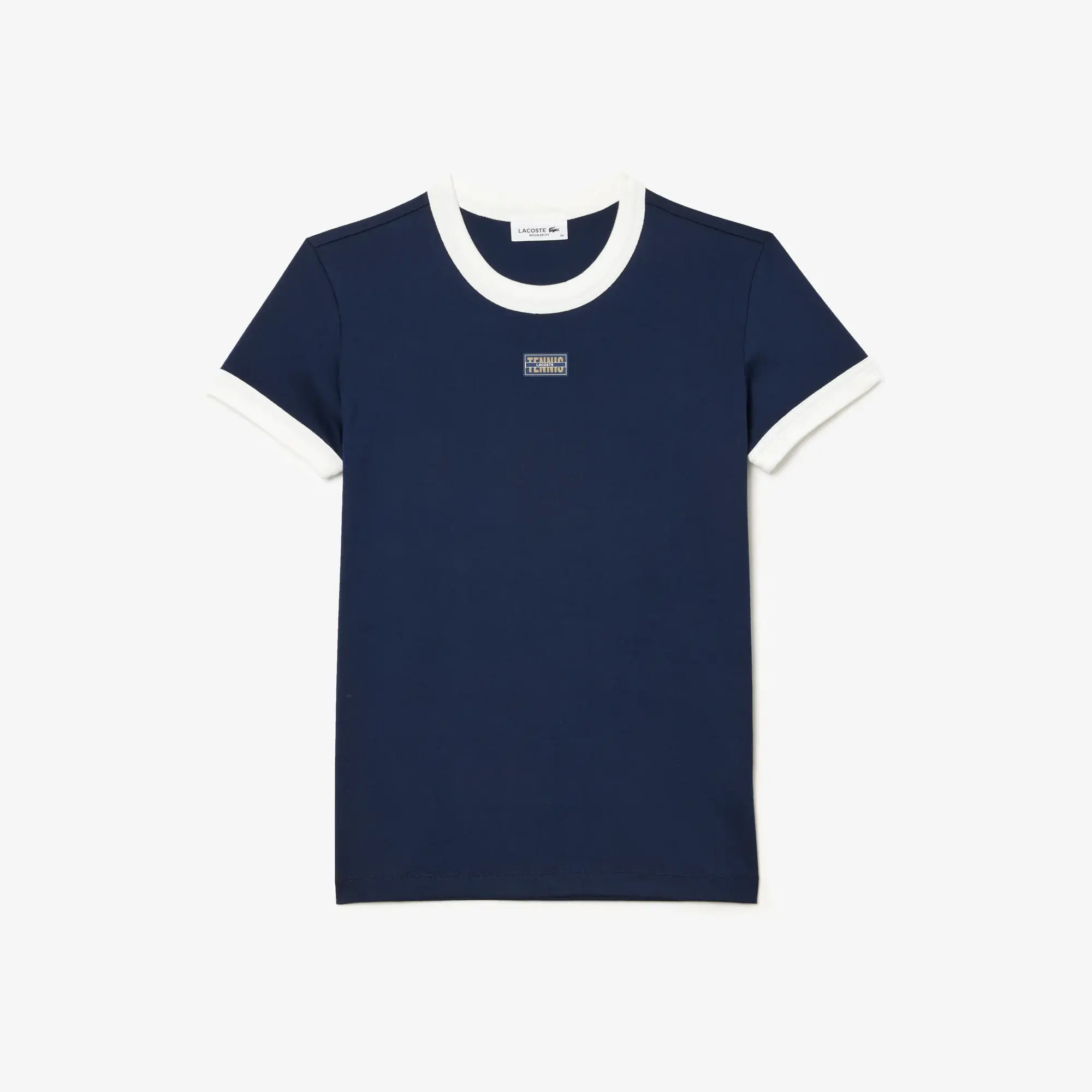 Lacoste Women's Slim Fit Cotton Tennis T-Shirt. 2