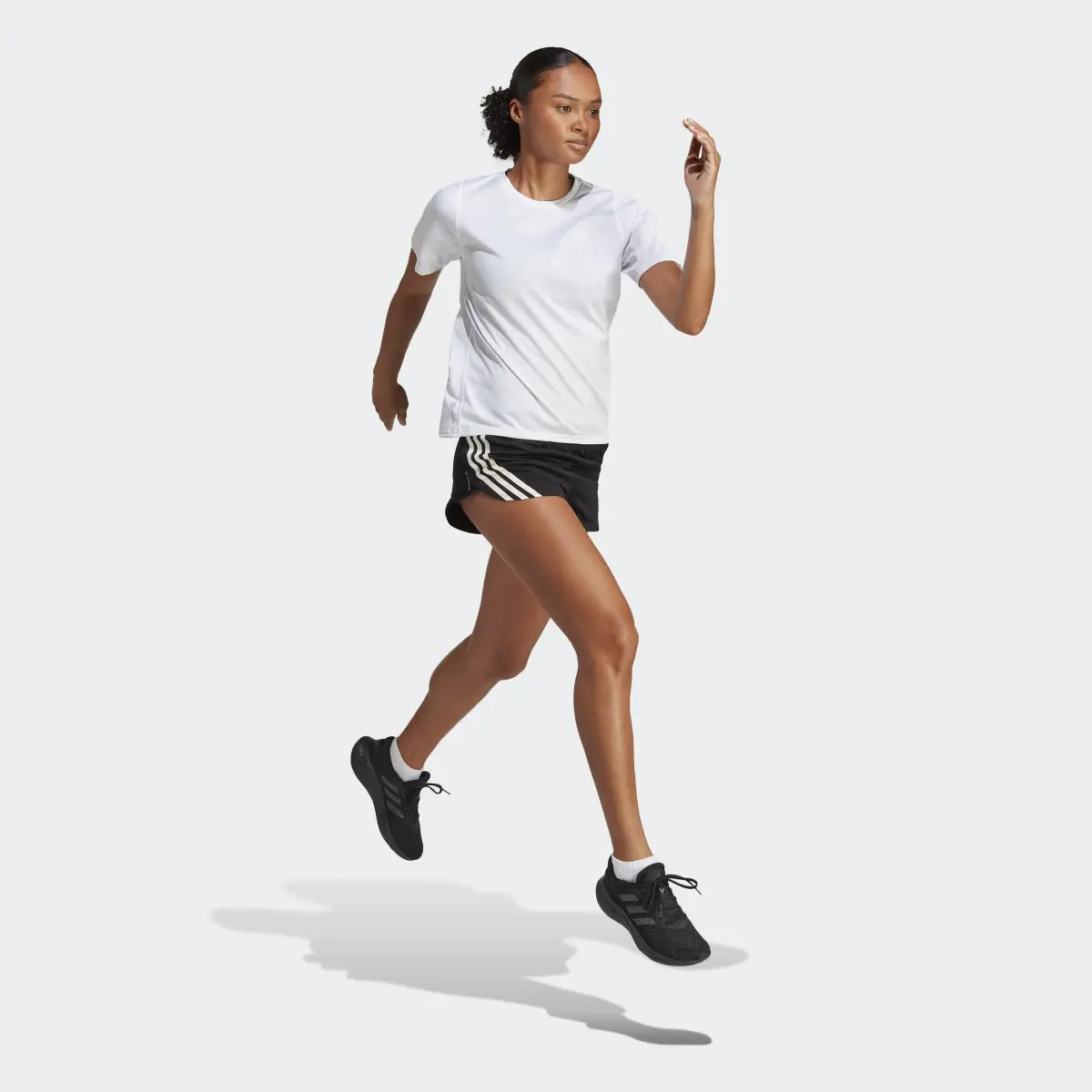 Adidas Short da running Run Icons 3-Stripes Low Carbon. 3