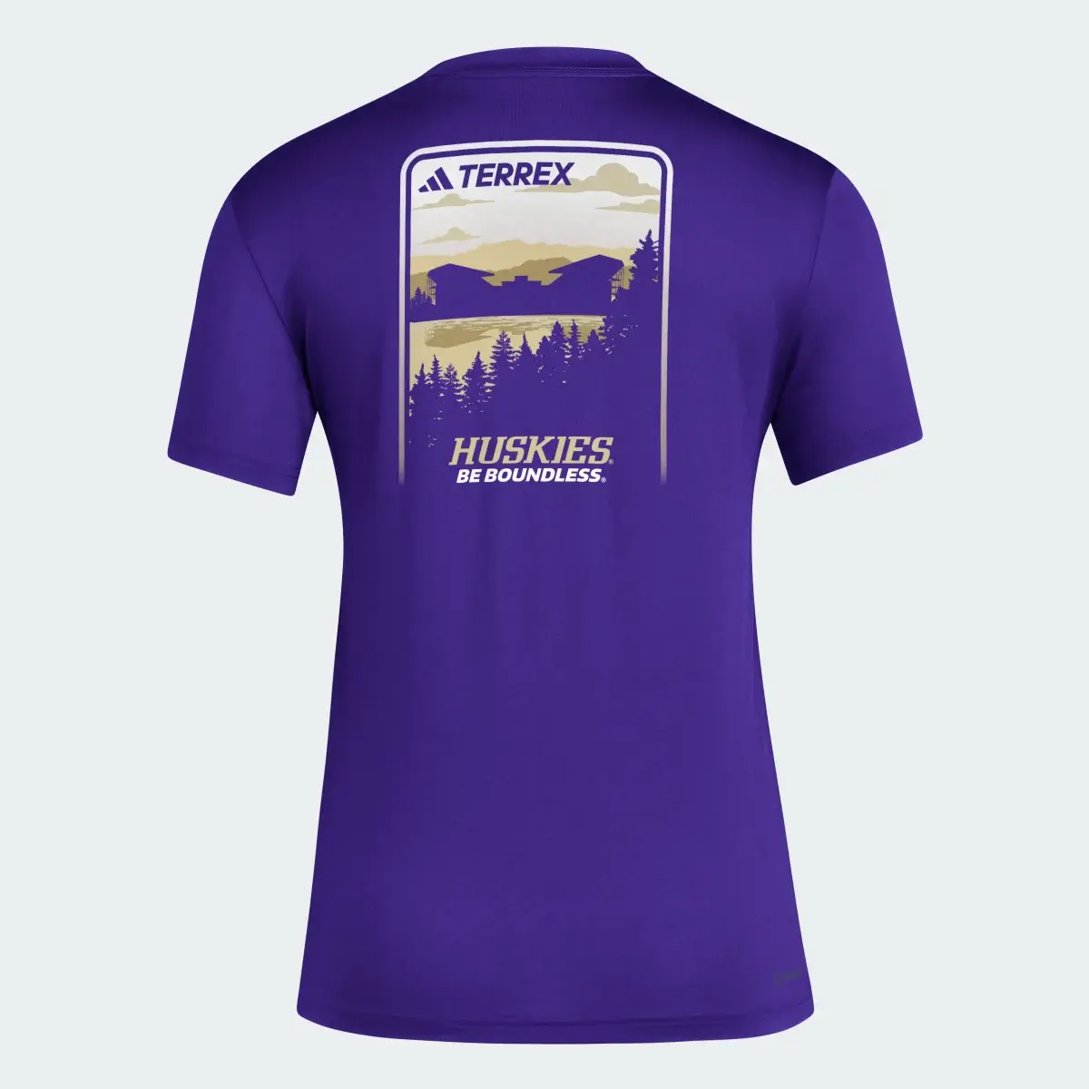 Adidas University of Washington Terrex Pregame Tee. 2