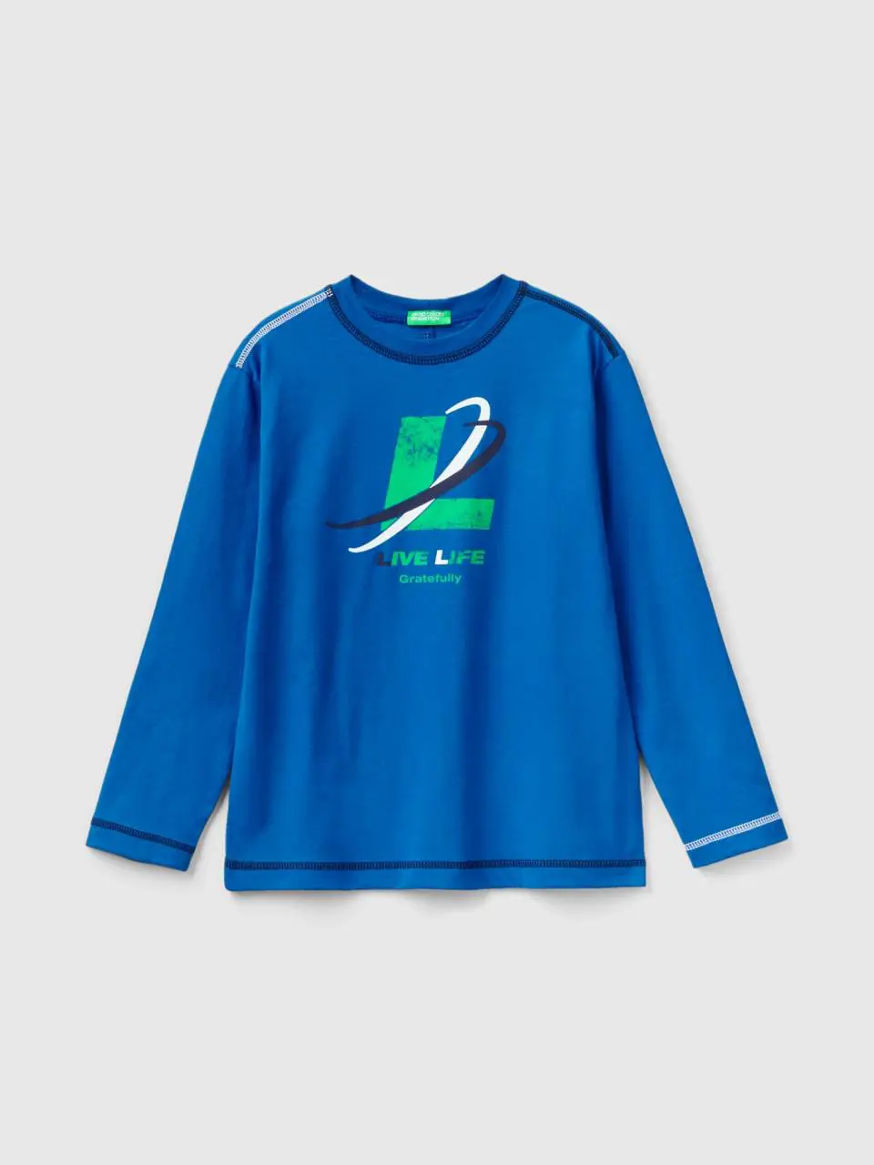 Benetton t-shirt with slogan print. 1