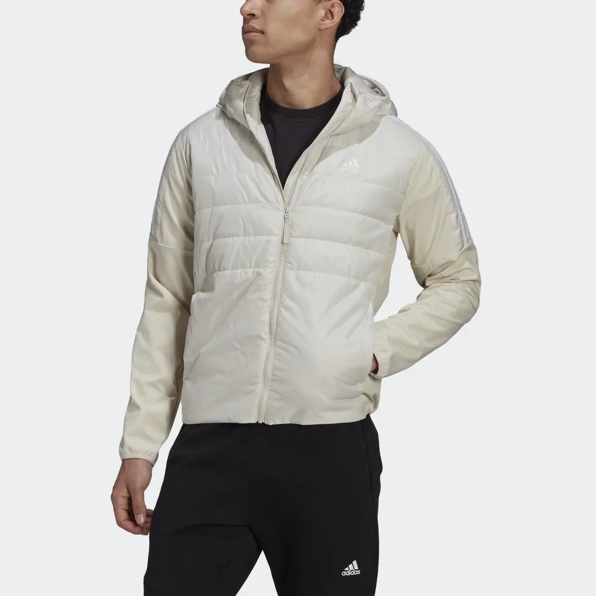 Adidas Chaqueta con capucha Essentials Insulated Hybrid. 1