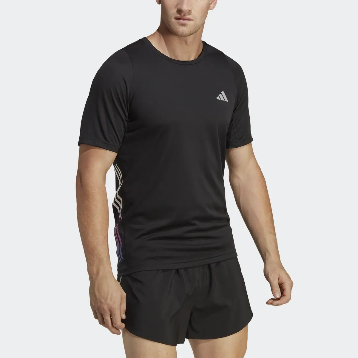 Adidas Playera Run Icons 3 Franjas. 1