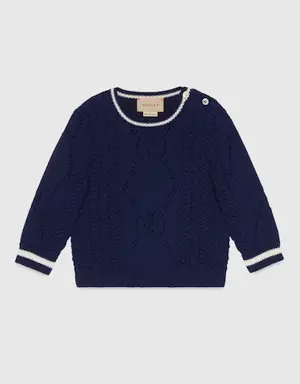 Baby stitch cotton sweater