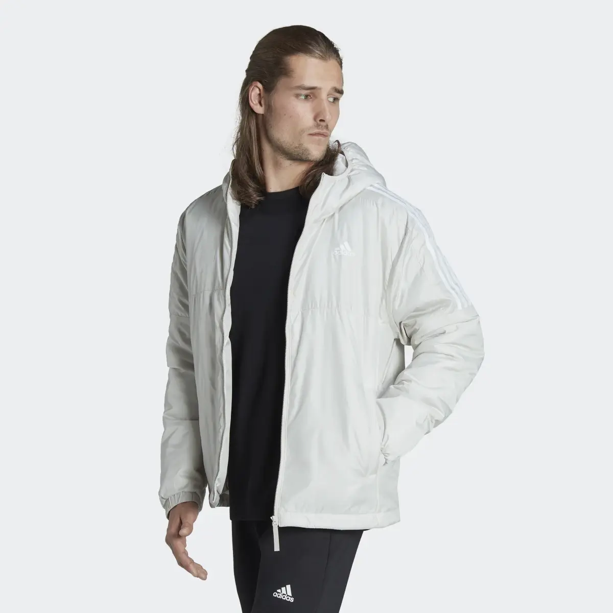 Adidas Essentials Insulated Hooded Jacket. 2