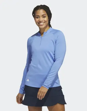 Quarter-Zip Long Sleeve Golf Polo Shirt