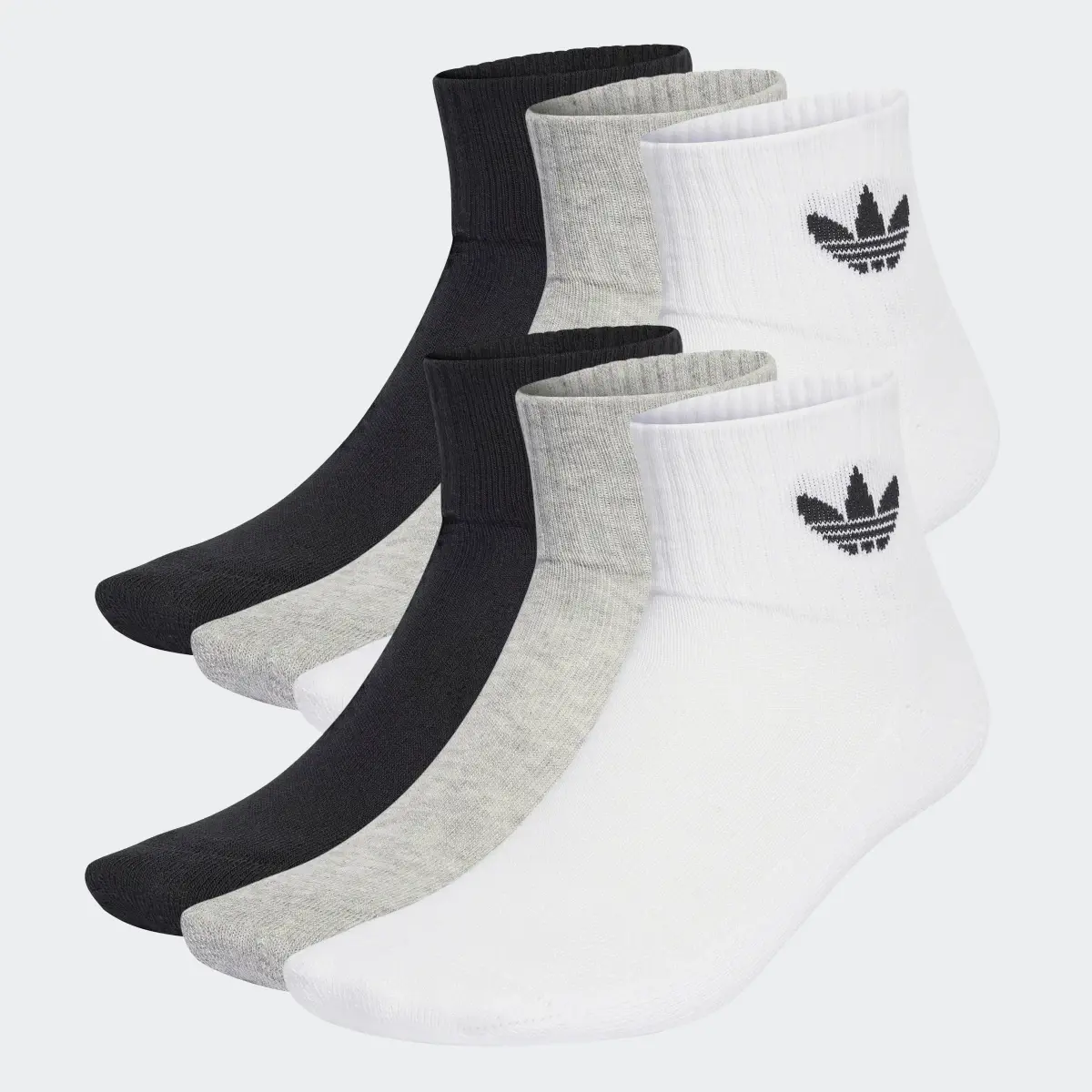 Adidas Mid Ankle Socks 6 Pairs. 2