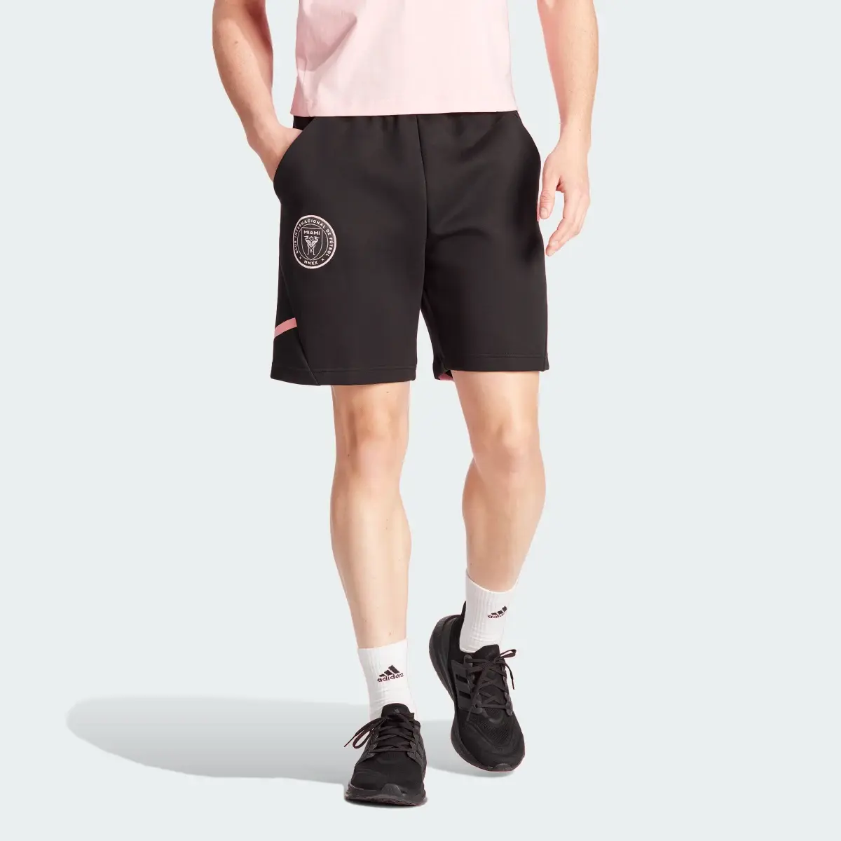 Adidas Inter Miami CF Designed for Gameday Travel Shorts. 2