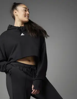 Adidas Sweat-shirt à capuche court Collective Power (Grandes tailles)