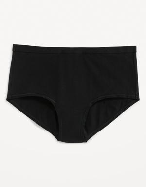 Matching High-Waisted Bikini Underwear for Women black