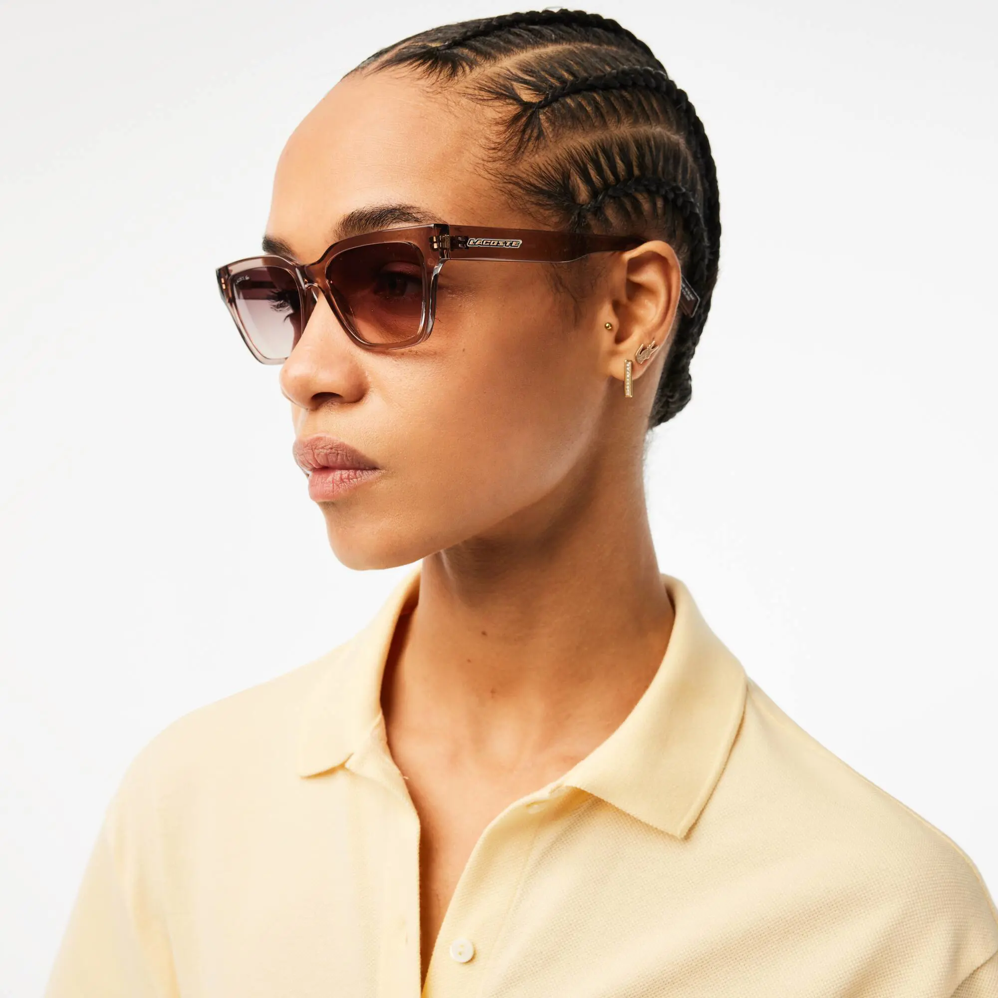 Lacoste Women's Modified Rectangle Active Sunglasses. 1