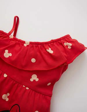 Kız Bebek Disney Mickey & Minnie Askılı Elbise