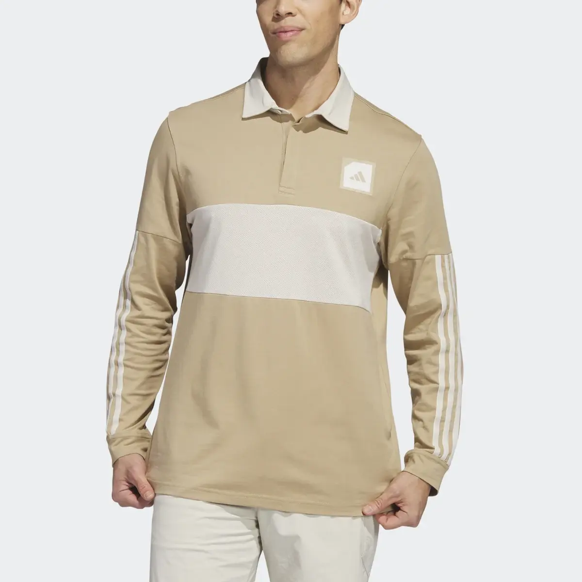 Adidas Adicross Long Sleeve Golf Polo Shirt. 1