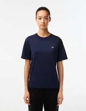 Lacoste Damen-T-Shirt aus Premium-Baumwolle