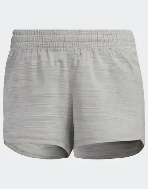 Adidas Pacer Training 3-Stripes Heather Woven Shorts