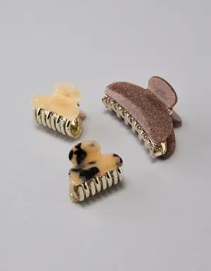 Sparkle Claw Clip 3-Pack