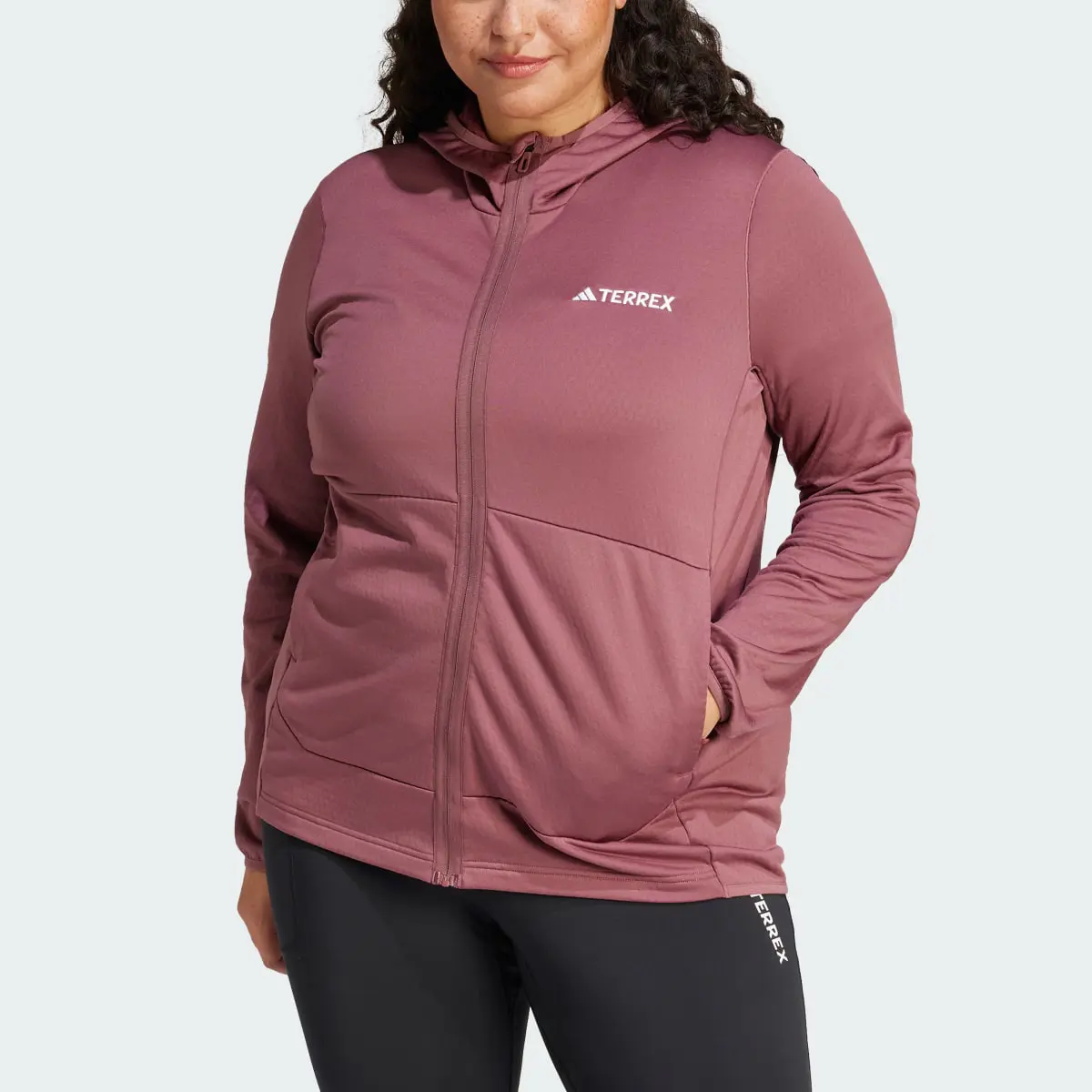 Adidas Giacca Terrex Xperior Light Fleece Hooded (Curvy). 1