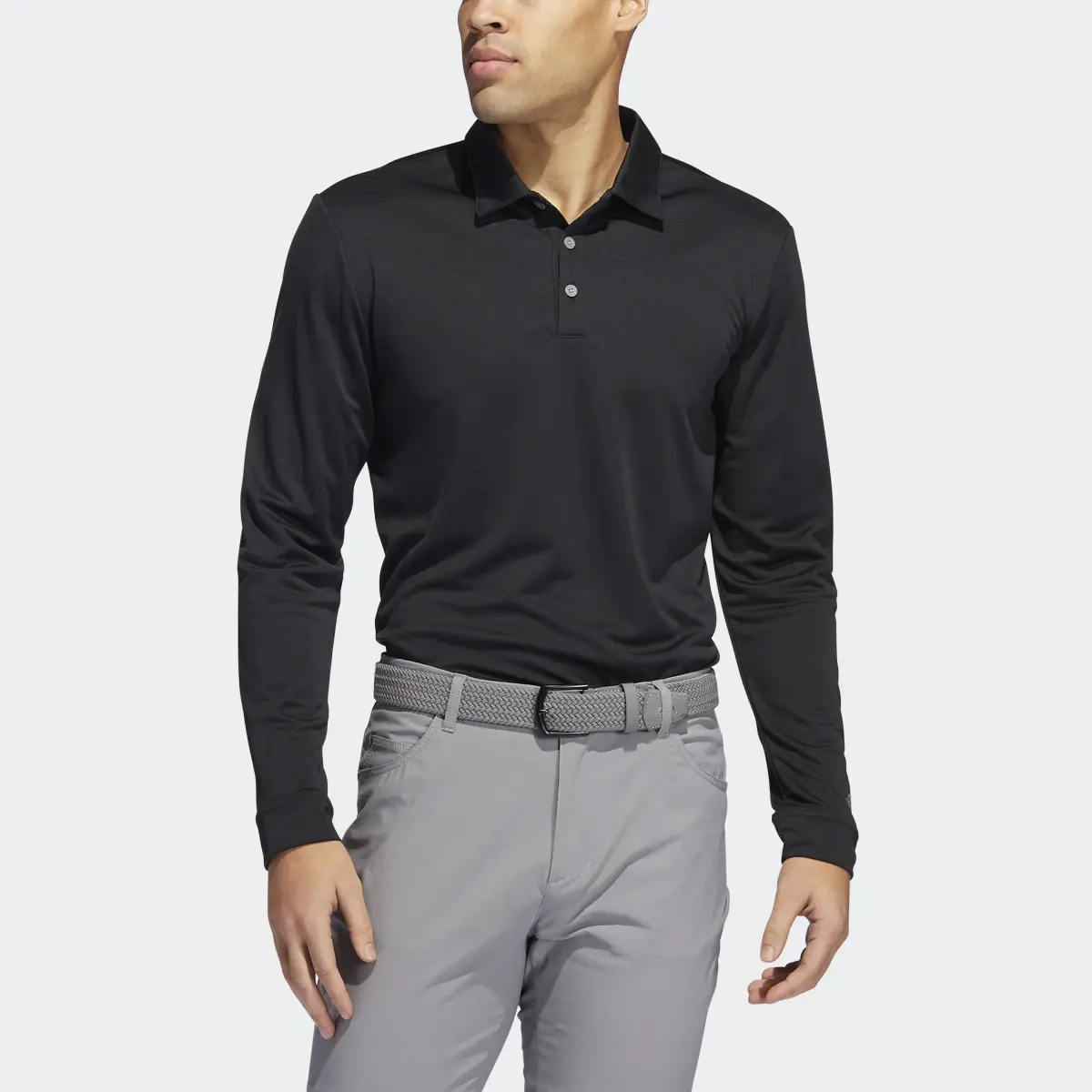 Adidas Long Sleeve Golf Polo Shirt. 1