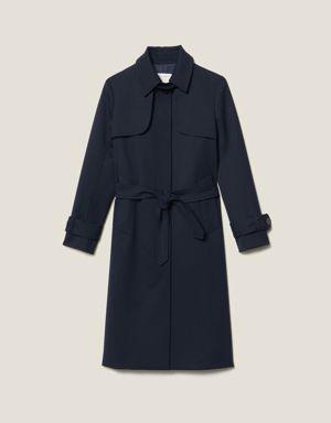 Trench coat with pleated inset Login to add to Wish list