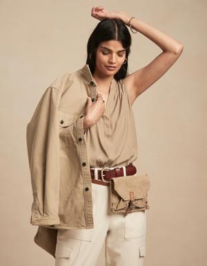 Petite Sleeveless Shirt beige