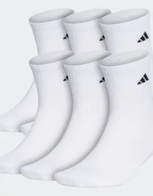 Adidas Athletic Cushioned Quarter Socks 6 Pairs XL