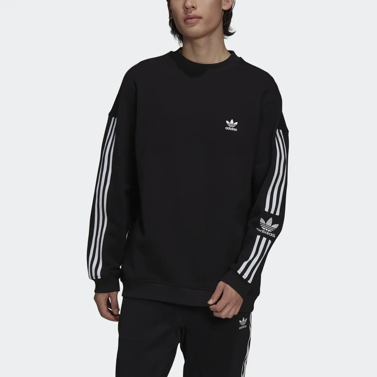 Adidas Felpa adicolor Classics Lock-Up Trefoil Crewneck. 1