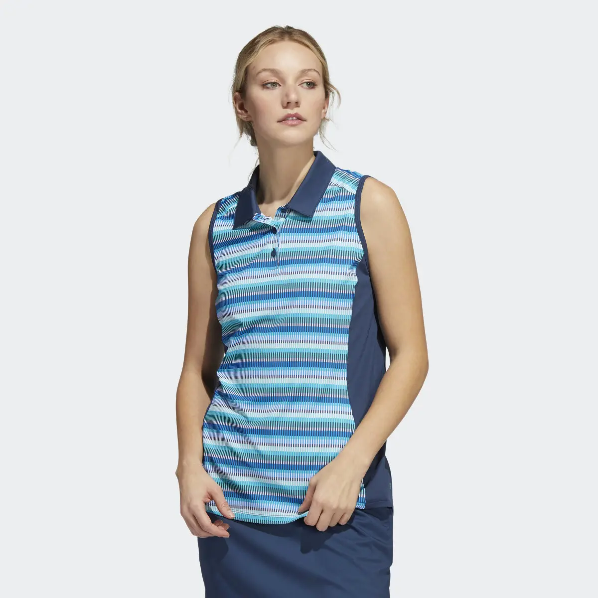 Adidas Ultimate365 Sleeveless Polo Shirt. 2